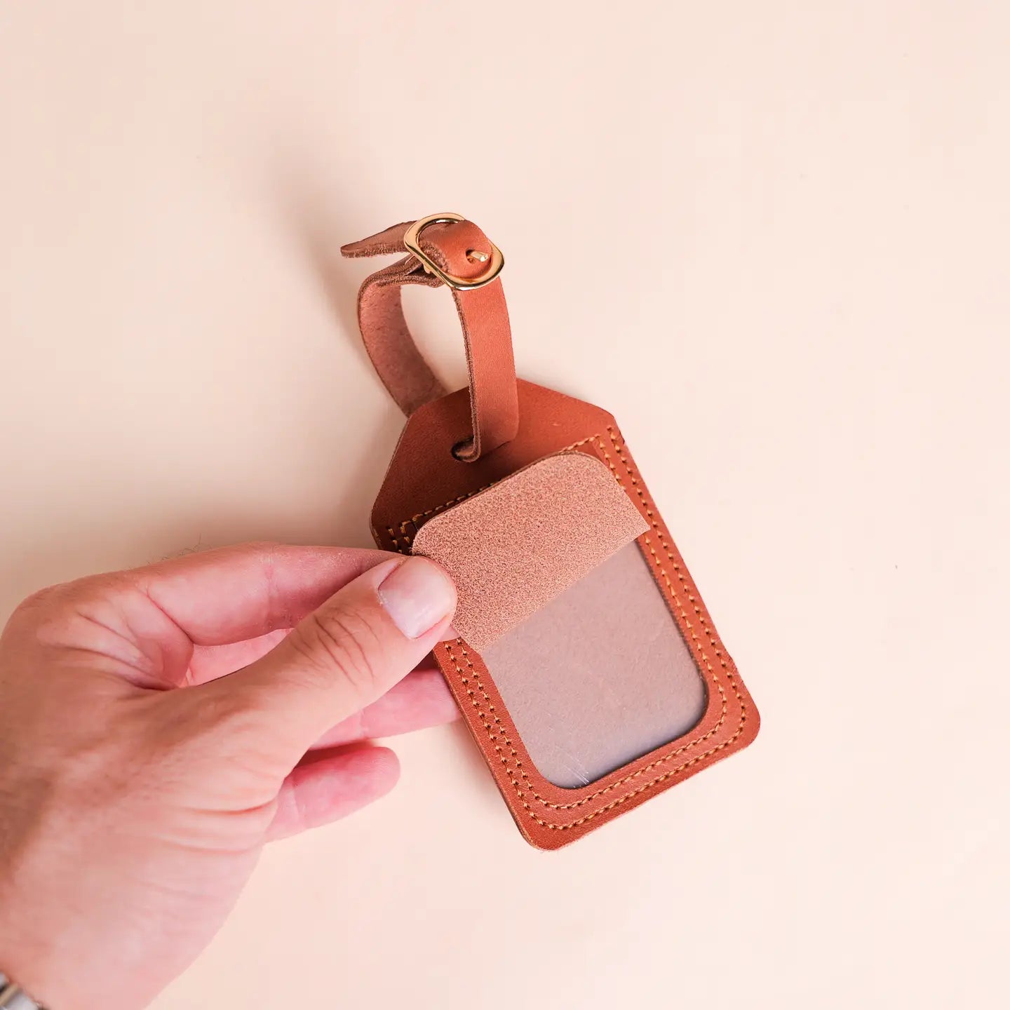 Genuine Leather Luggage Tag
