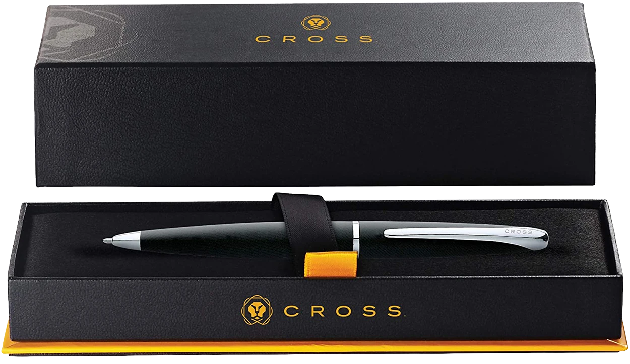 Personalized A.T. Cross ATX® Basalt Black Ballpoint Pen
