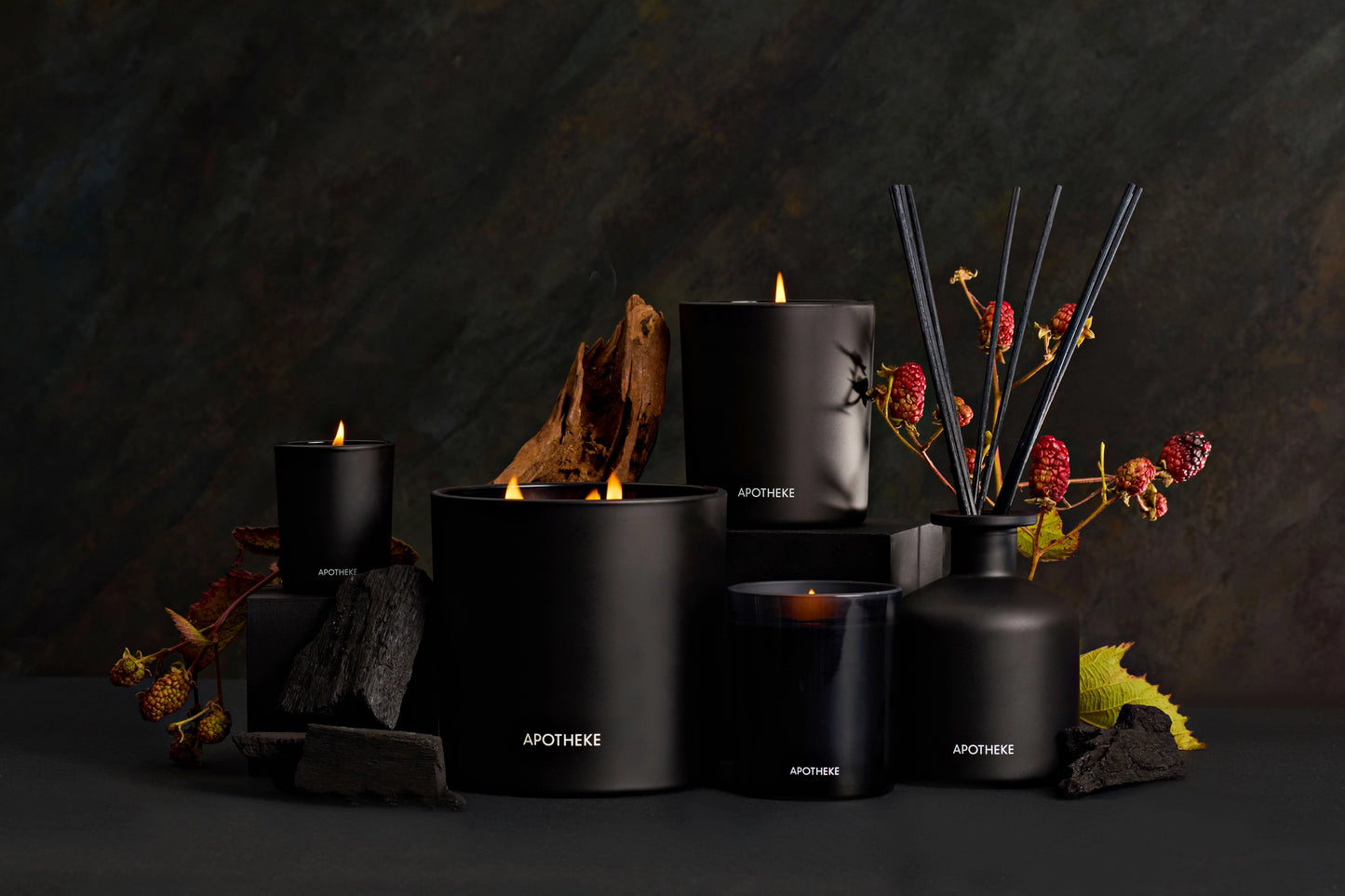 Apotheke Charcoal Rouge Classic Candle