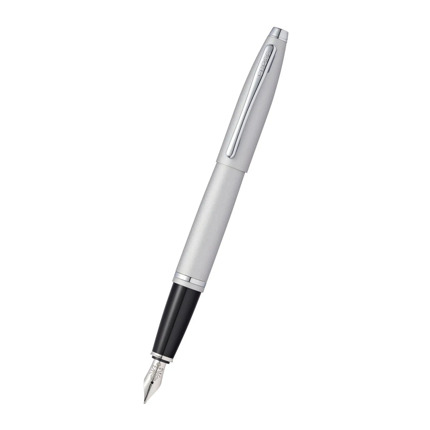 Personalized Cross Calais Satin Chrome Stainless Steel Fine Nib Fountain Pen