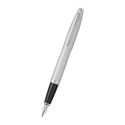 Personalized Cross Calais Satin Chrome Stainless Steel Fine Nib Fountain Pen