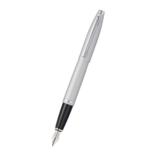 Personalized Cross Calais Satin Chrome Stainless Steel Fine Nib Fountain Pen