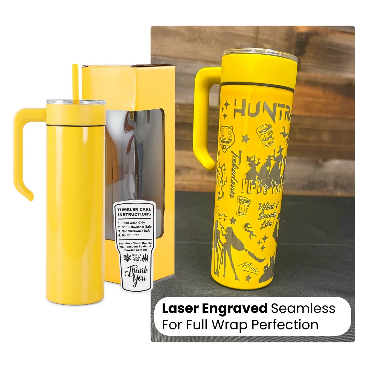 Personalized Skinny Tumbler 20oz (Black)