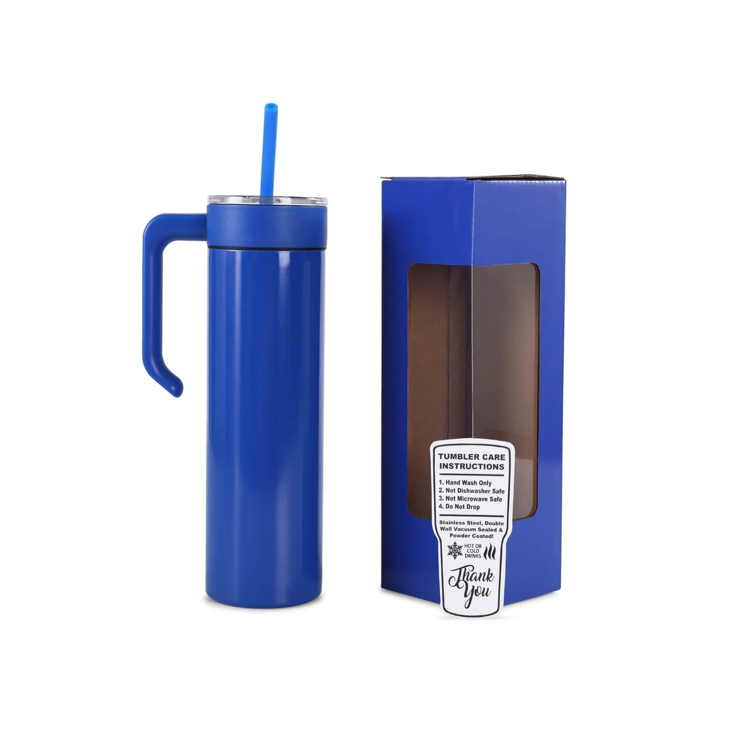 Personalized Skinny Tumbler 20oz (Blue)