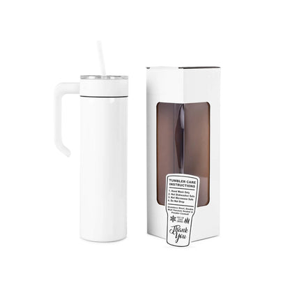 White Skinny Tumbler