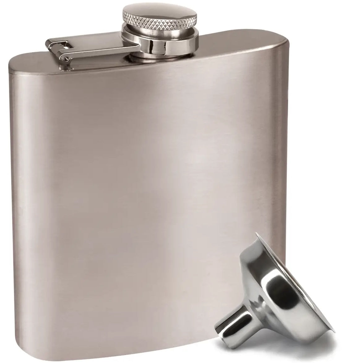 Stainless Steel Flask (Silver) - Personalized