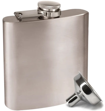 Stainless Steel Flask (Silver) - Personalized