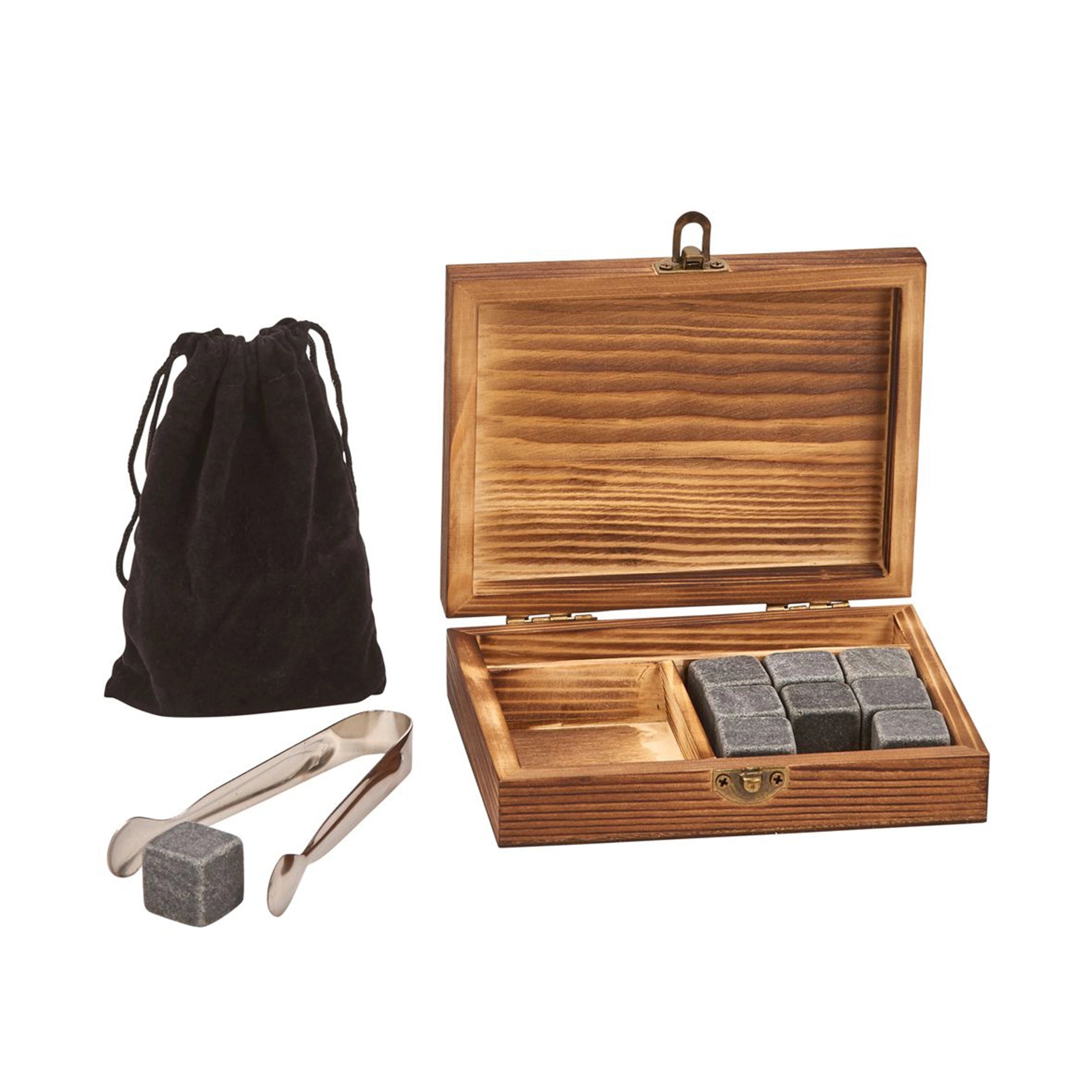 Whiskey Stones and Wooden Box (Personalized) personalized gift from CustomJoy