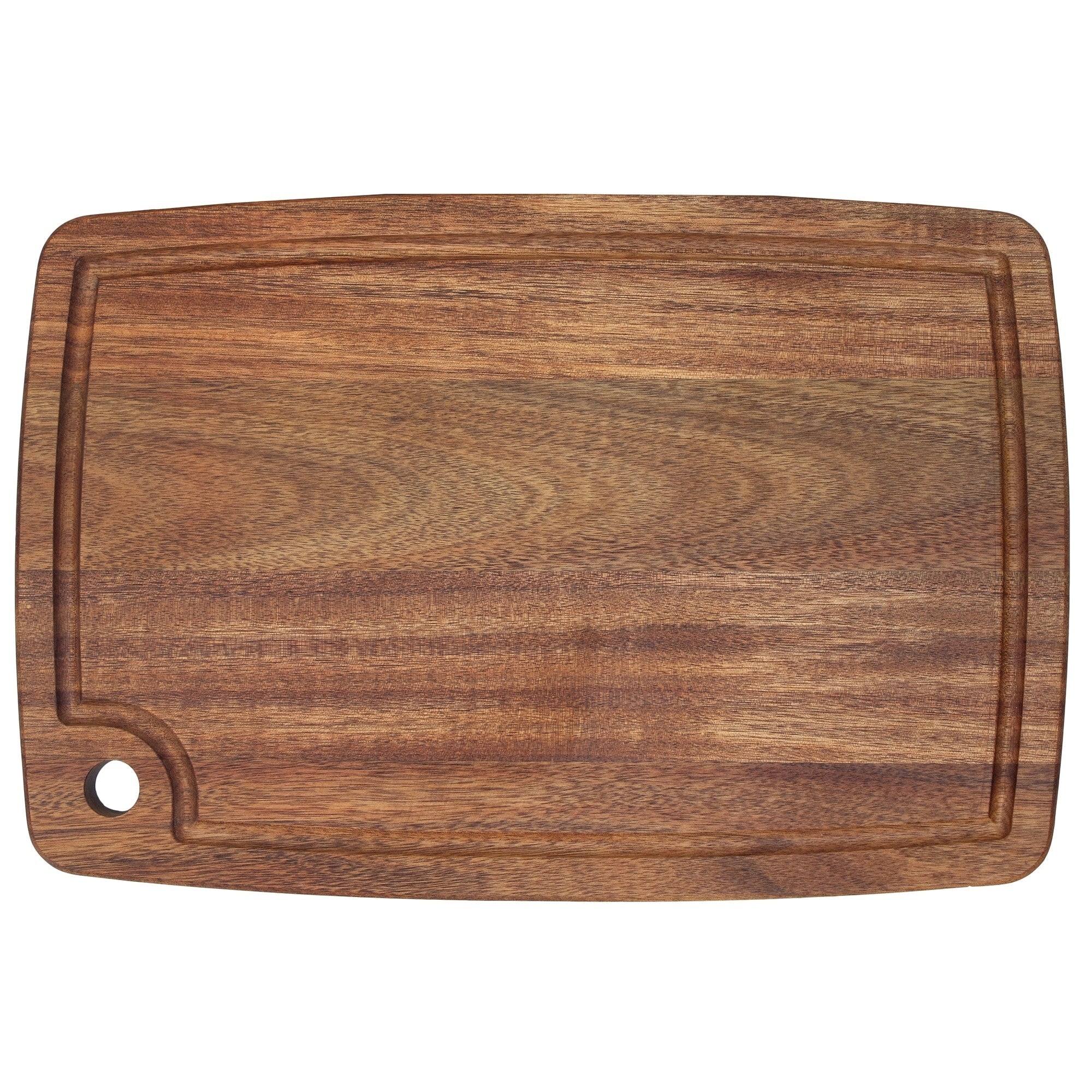 Acacia Wood Cutting Board Juice Groove personalized corporate holiday gift