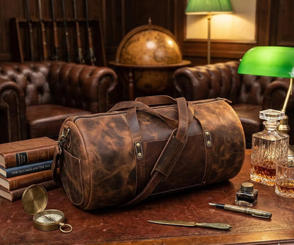 Artisan Leather Duffle Bag
