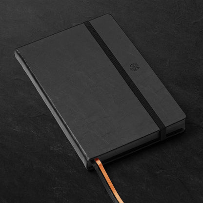 Personalized Black Dot Grid Notebook (B5) – Notsu Vegan Leather Journal