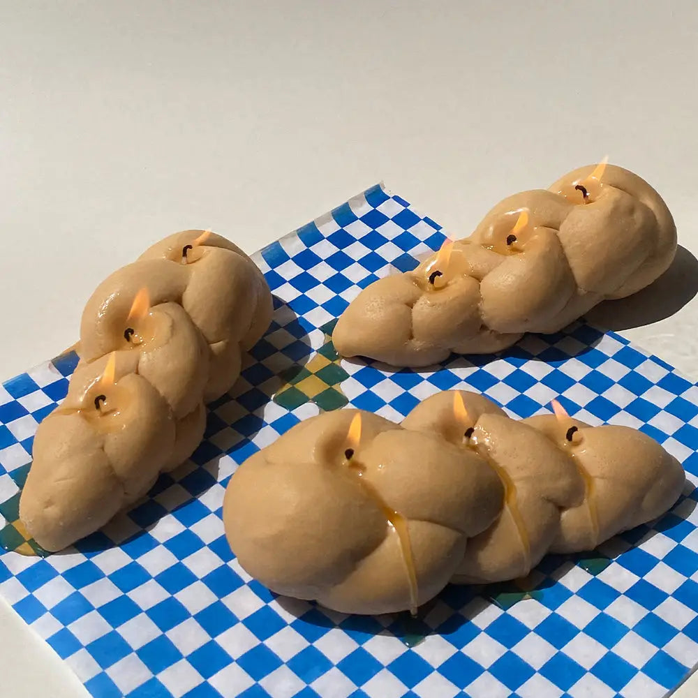 Almost Real Challah Bread Candle