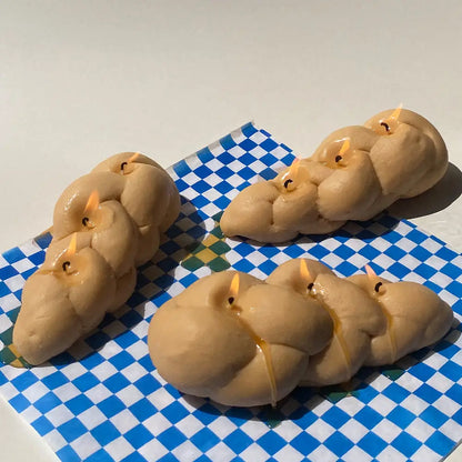 Almost Real Challah Bread Candle
