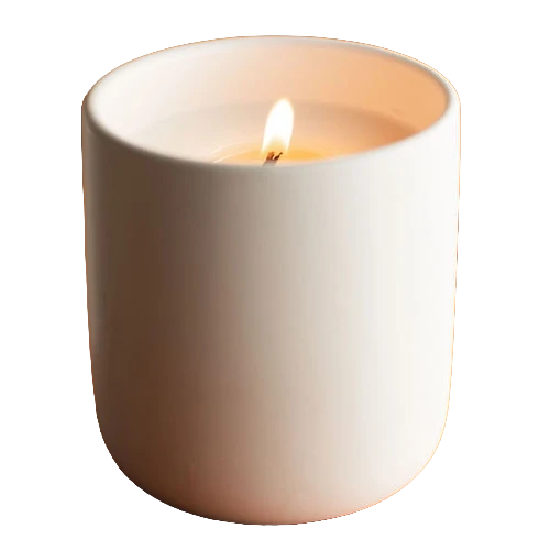 Mendocino Fern Canyon Trail Nordic candle in a vessel with custom text label