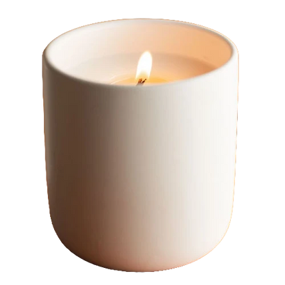 Mendocino Fern Canyon Trail Nordic candle in a vessel with custom text label