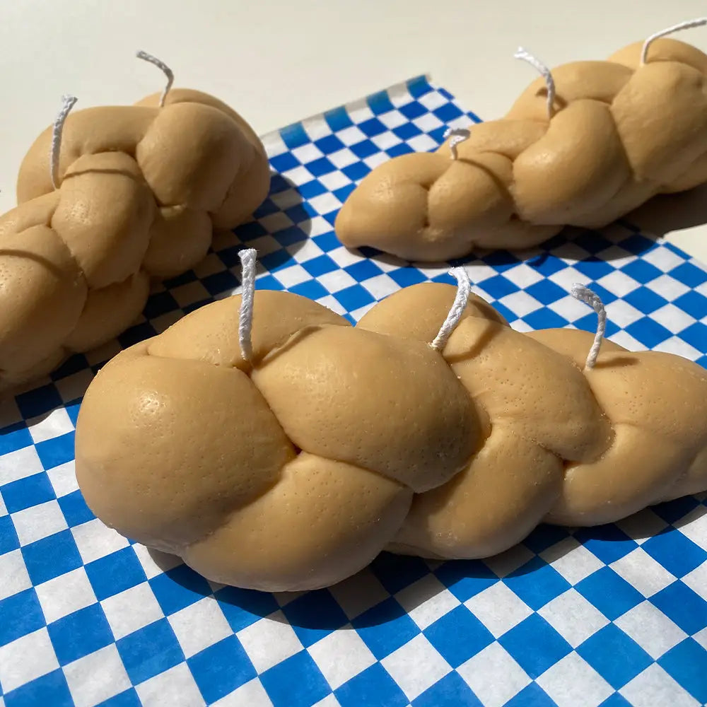 Almost Real Challah Bread Candle