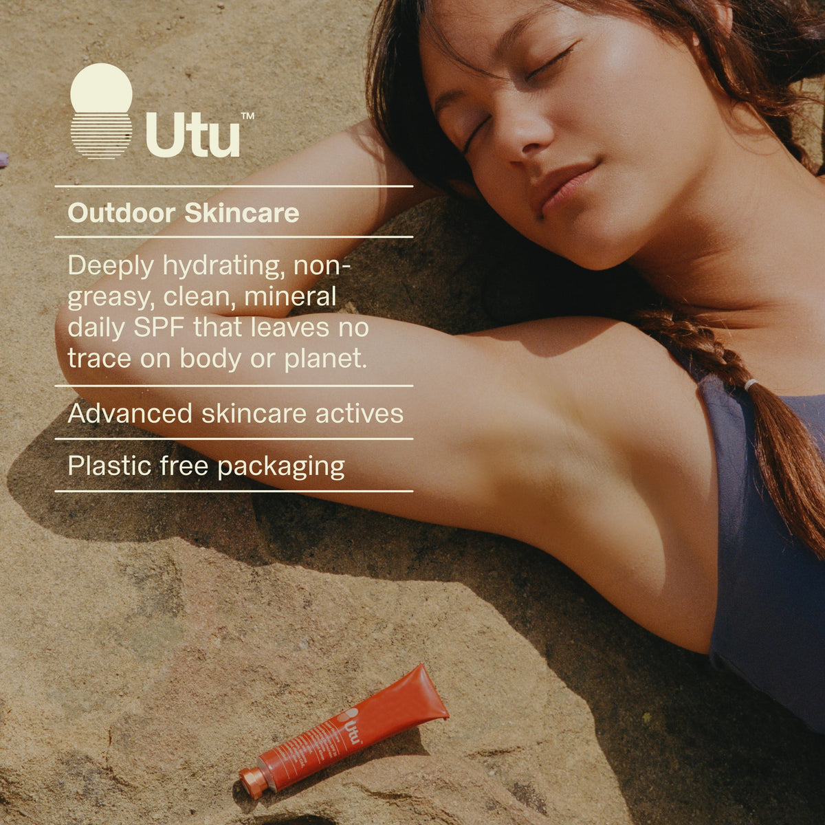 Utu Daily Mineral Face Sunscreen Moisturizer, SPF 30 (0.6 fl oz)