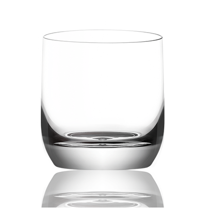 Lucaris double rocks crystal glasses with personalized engraved logo or initials