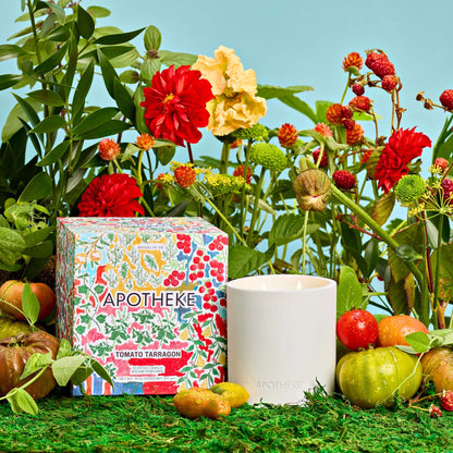 Personalized Apotheke Tomato Tarragon 2-Wick Concrete Candle