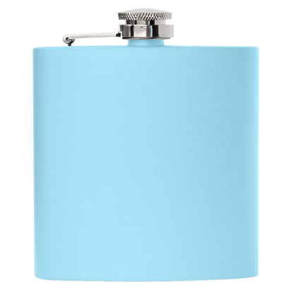 Personalized Stainless Steel Flask (Light Blue)