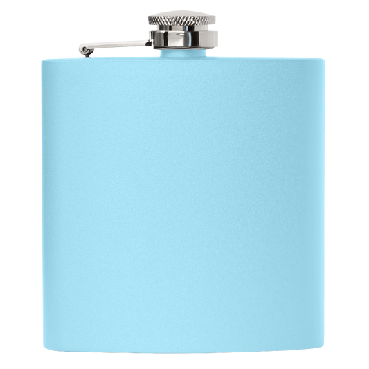 Personalized Stainless Steel Flask (Light Blue)