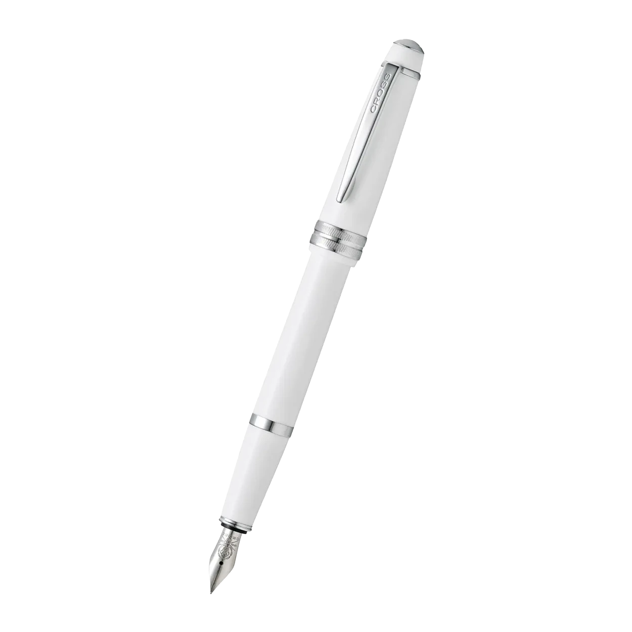 Personalized Cross Bailey Light™ Polished White Resin Fine Nib Fountain Pen