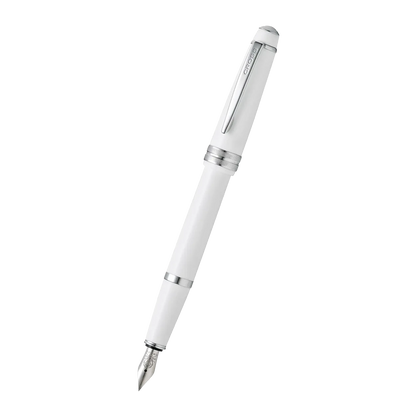 Personalized Cross Bailey Light™ Polished White Resin Fine Nib Fountain Pen