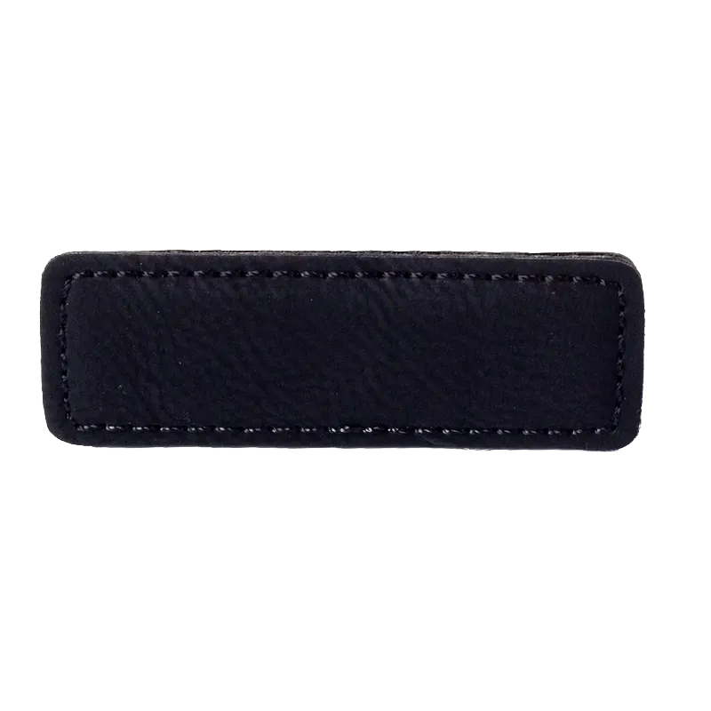 Personalized Leather Nametag (Black)