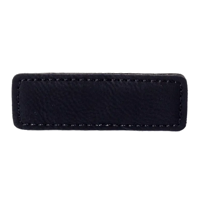 Personalized Leather Nametag (Black)
