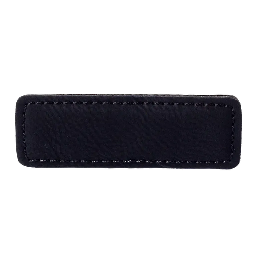 Personalized Leather Nametag (Black)
