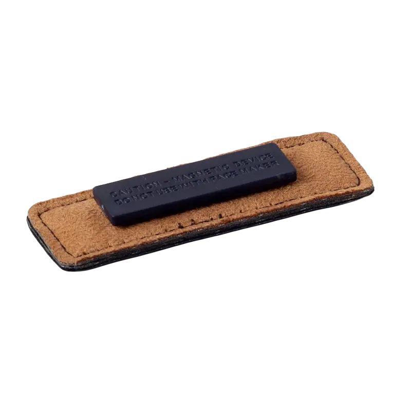 Personalized Leather Nametag (Black)
