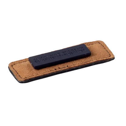 Personalized Leather Nametag (Black)