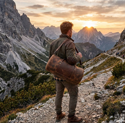 Artisan Leather Duffle Bag