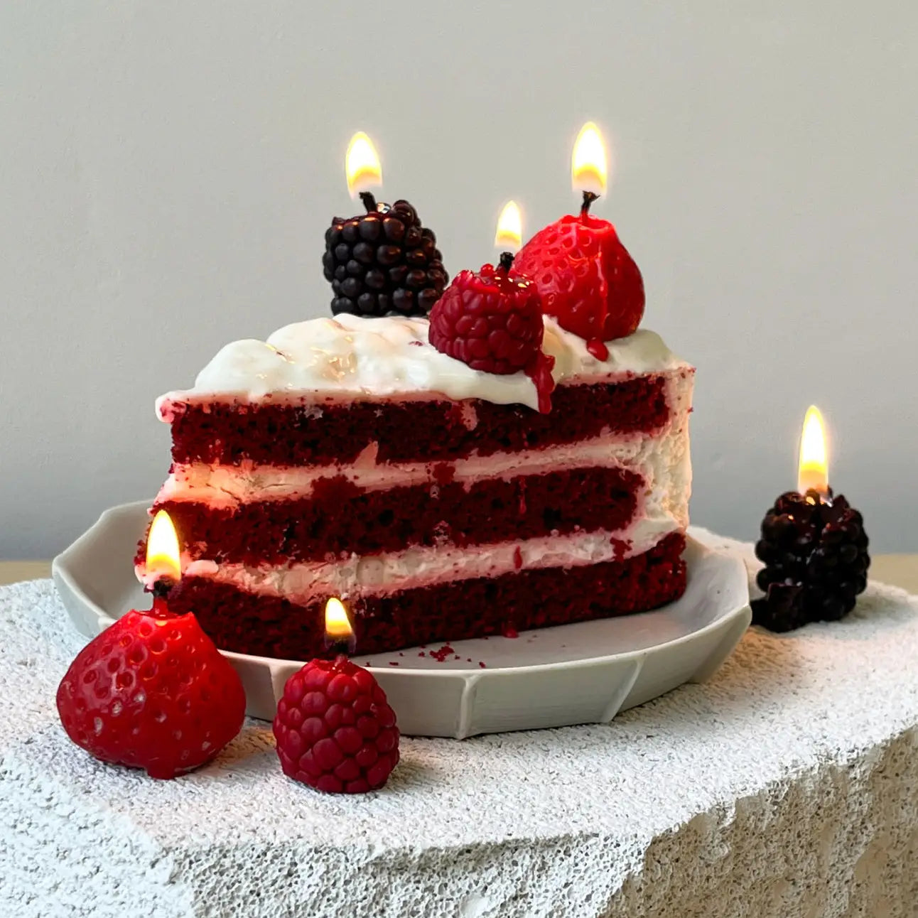Candleberries berry shaped cake candles party gift
