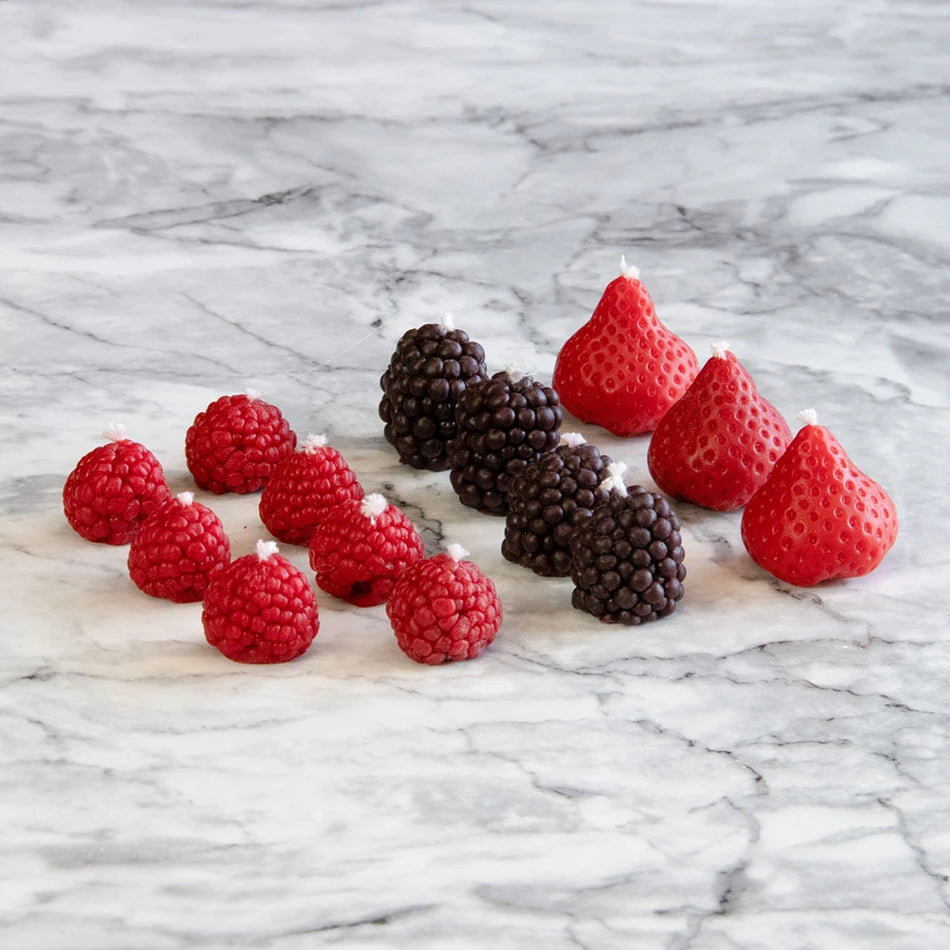 Candleberries-  Berry-Shaped Cake Candles (Set of 14)