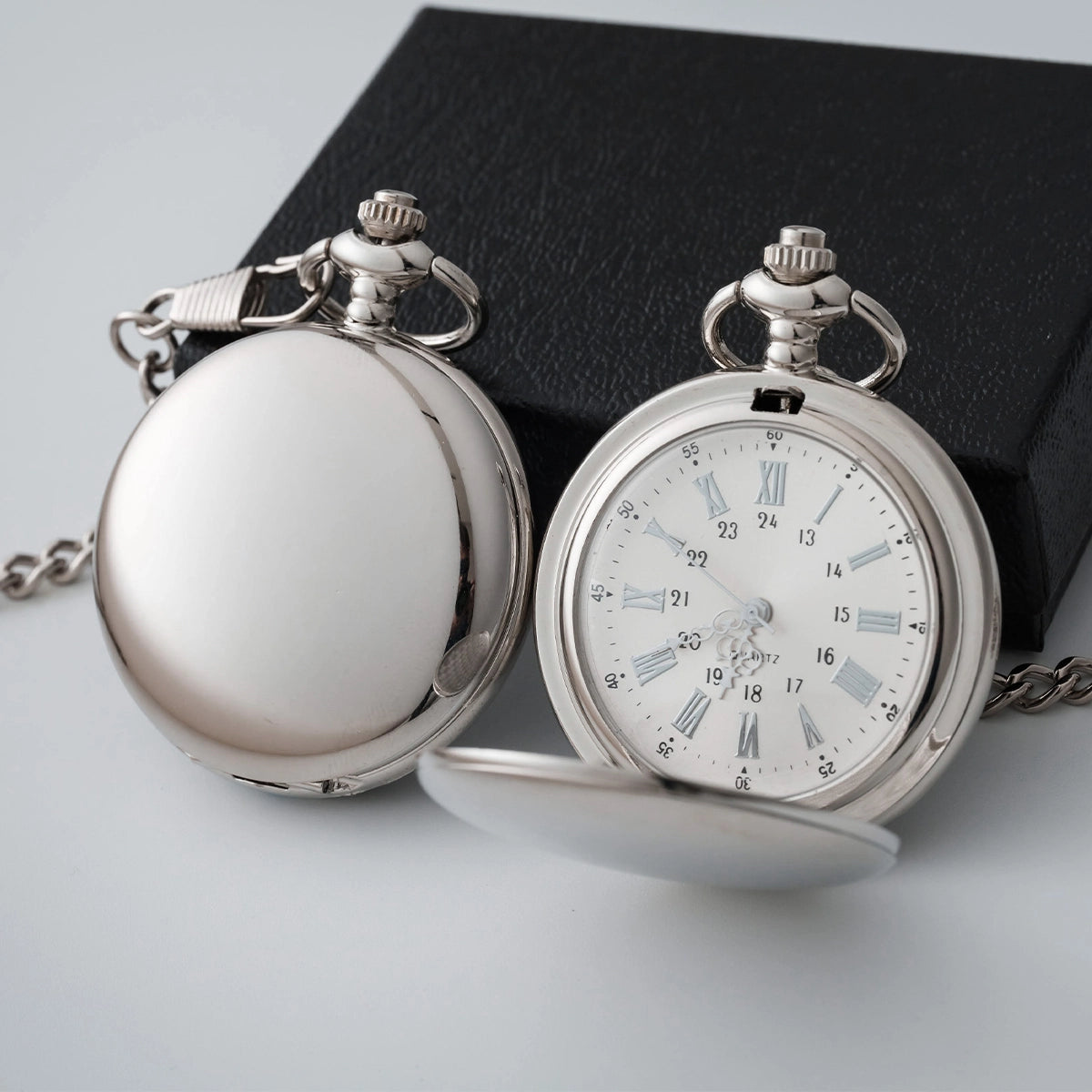 Personalized Silver Pocket Watch