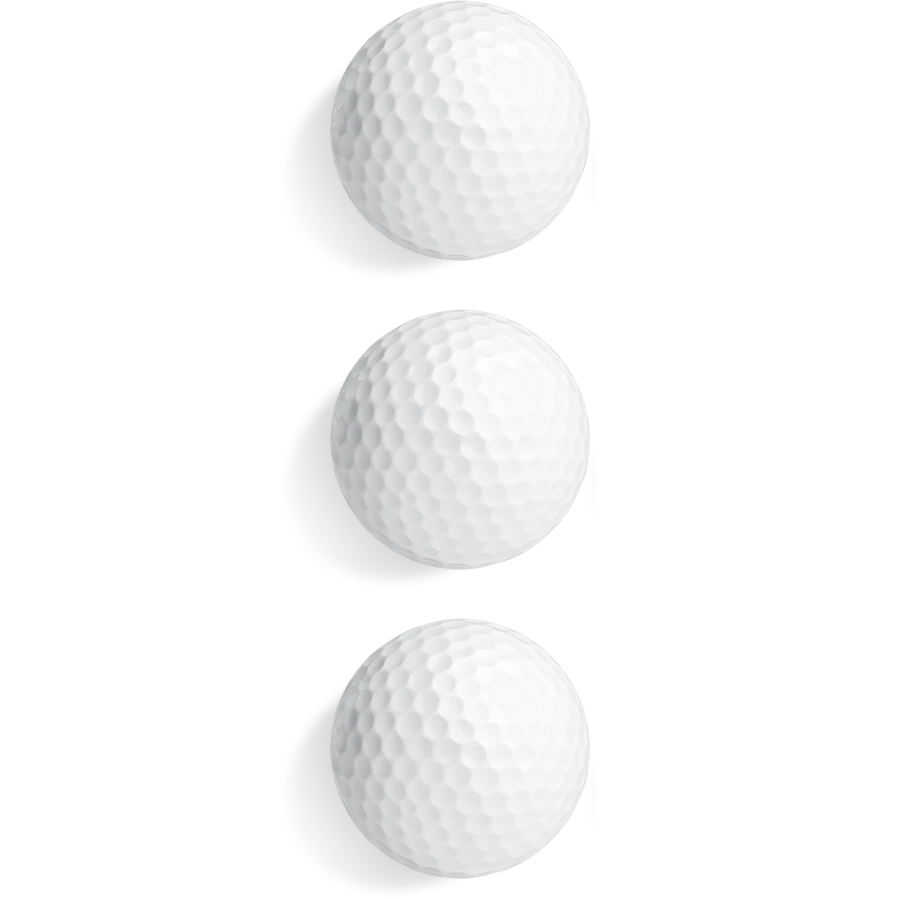 Personalized Golf Balls with Initials or Logo (3-set)