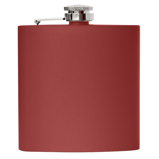Stainless Steel Flask (Maroon) - Personalized