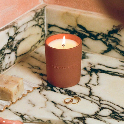 Sunday Edition Dusk Candle (Personalized with your text or logo)
