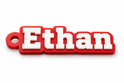 Personalized Name Keychain Tag – 3D Printed Backpack Tag