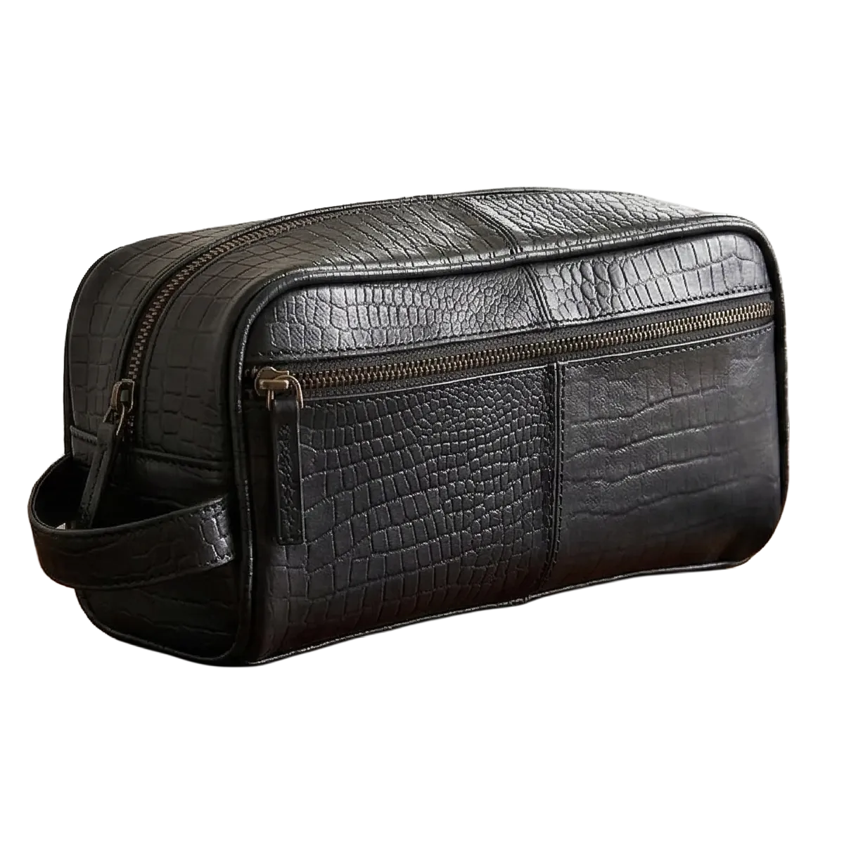 Premium Buffalo Leather Toiletry Bag Dopp kit