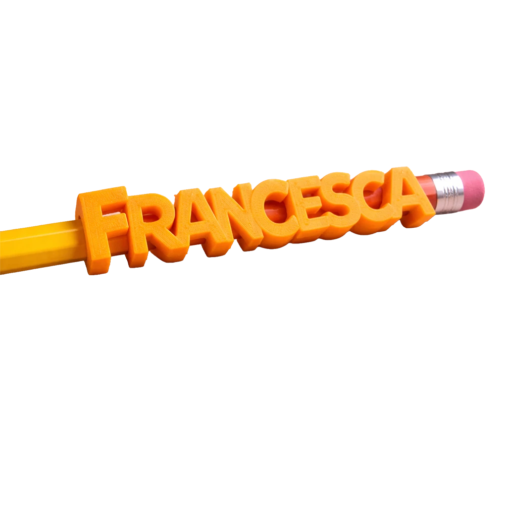 Personalized Pencil Name Slide-On