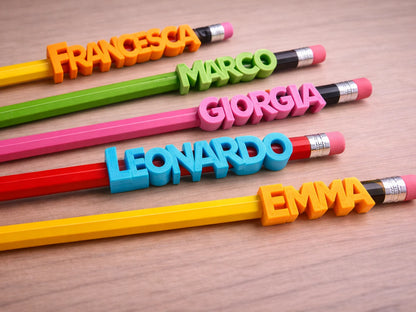 Personalized Pencil Name Slide-On