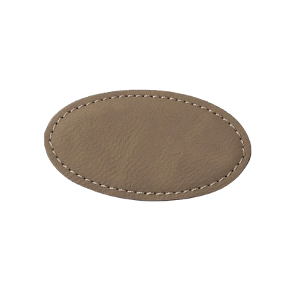 Round Leather Nametag (Personalized)