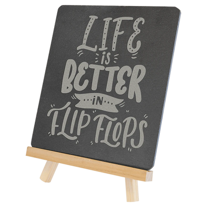 Slate Sign & Wooden Easel - Personalized