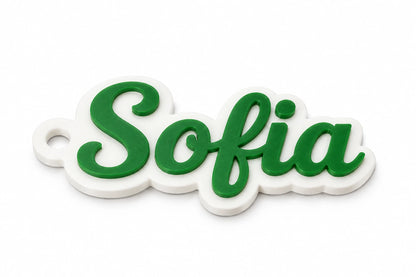Personalized Name Keychain Tag – 3D Printed Backpack Tag
