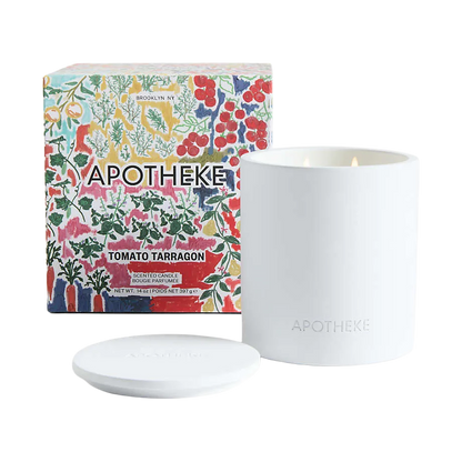 Personalized Apotheke Tomato Tarragon 2-Wick Concrete Candle