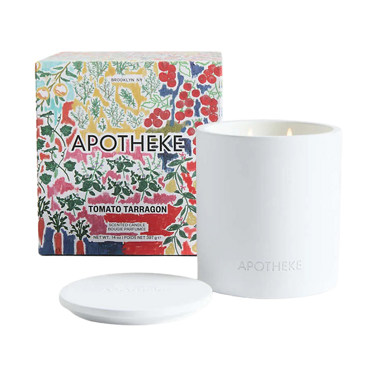 Personalized Apotheke Tomato Tarragon 2-Wick Concrete Candle